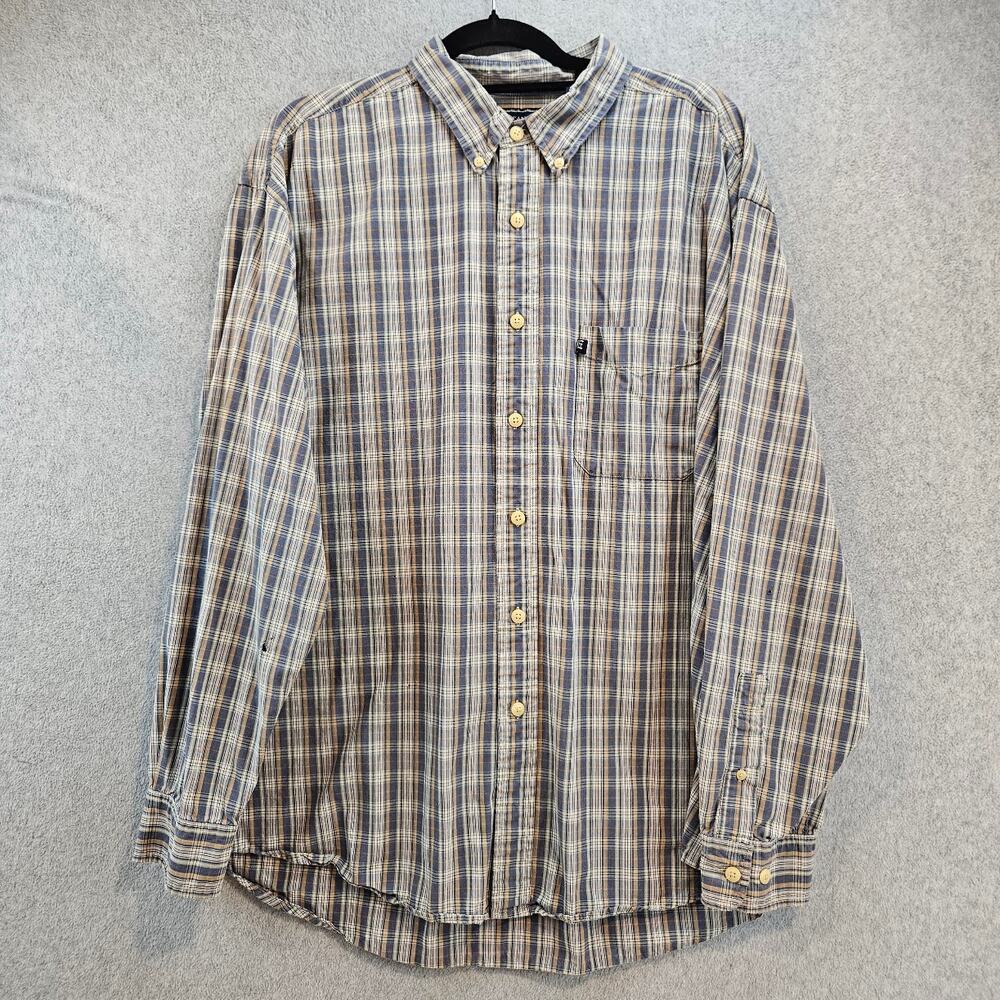 AMERICAN EAGLE | Plaid Button Up Shirt Mens XL Cotton Preppy Casual Vintage
